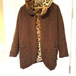 Unique Reversible Animal Print Cloak
